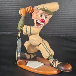 Slapstix by Cast Art Looneyville Slugger Baseball Clown Figurine With Tags